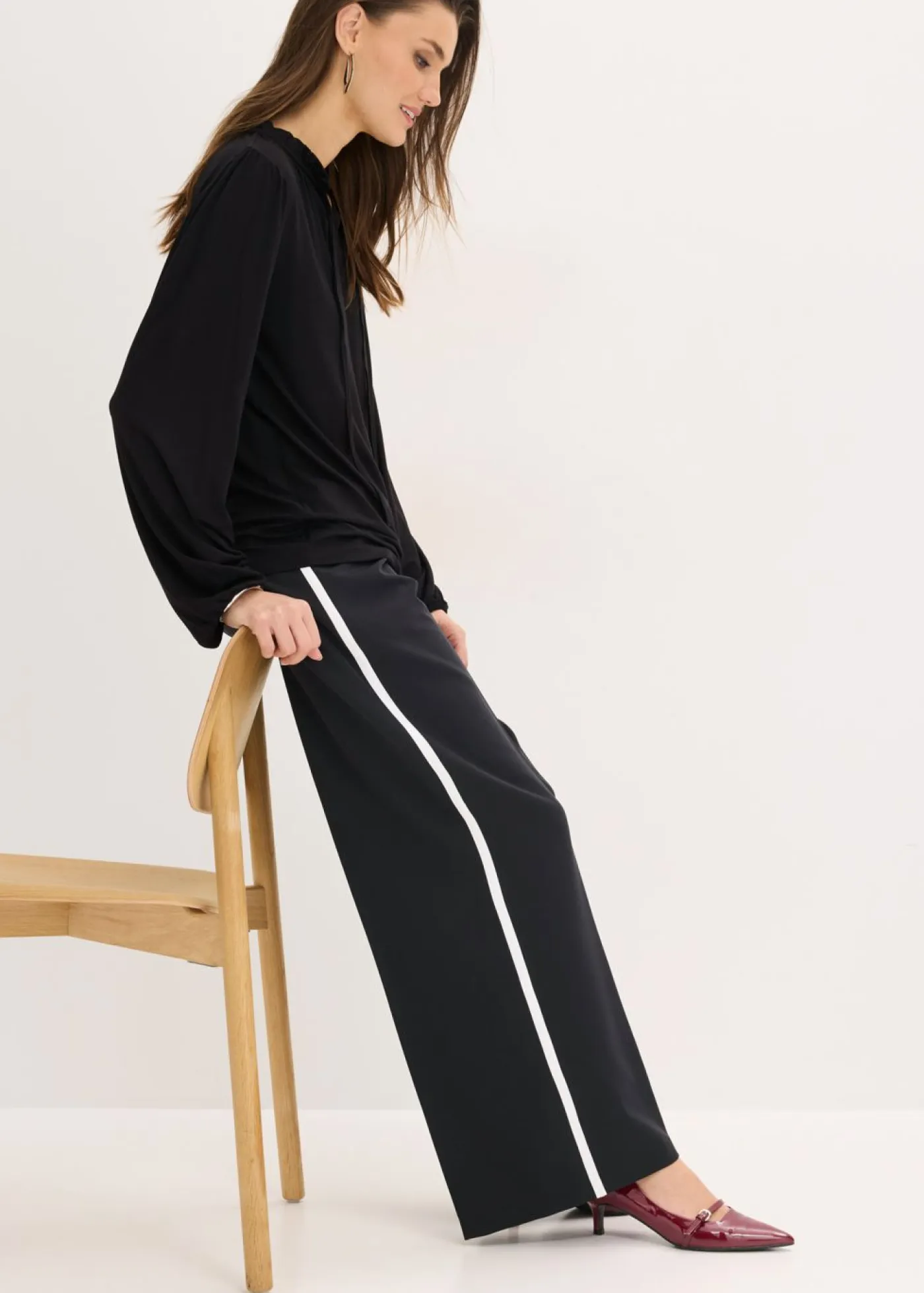 Mujer bonprix bonprix Camiseta de manga larga de mezcla de viscosa