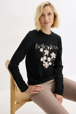 Mujer bonprix bonprix Camiseta de manga larga de algodón orgánico