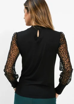 Mujer bonprix bonprix Camiseta de manga larga de suave mezcla de viscosa