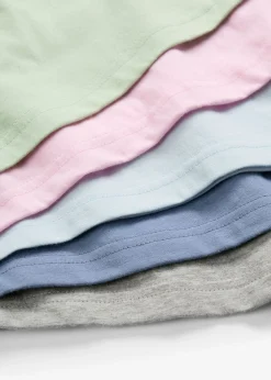 Niños bonprix bonprix Camiseta de manga larga de algodón orgánico puro (5 unidades)