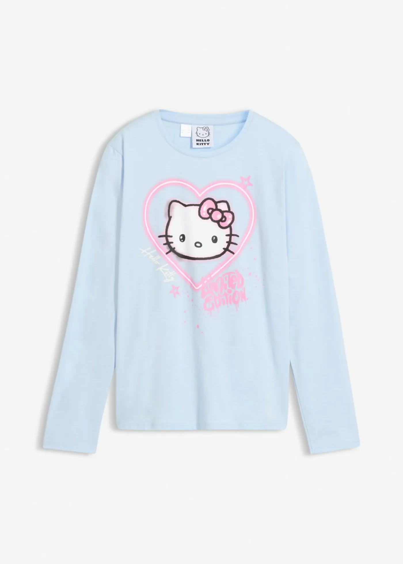 Niños bonprix Hello Kitty Camiseta de manga larga de Hello Kitty de algodón puro