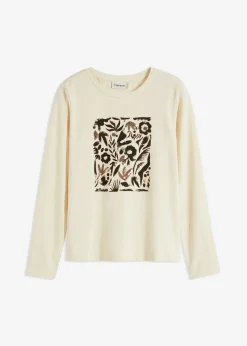 Mujer bonprix bonprix Camiseta de manga larga de algodón orgánico