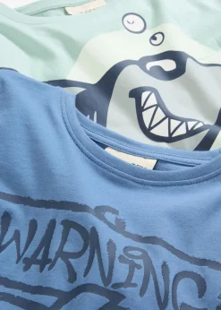 Niños bonprix bonprix Camiseta de manga larga de algodón orgánico puro (2 unidades)