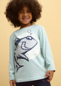 Niños bonprix bonprix Camiseta de manga larga de algodón orgánico puro (2 unidades)