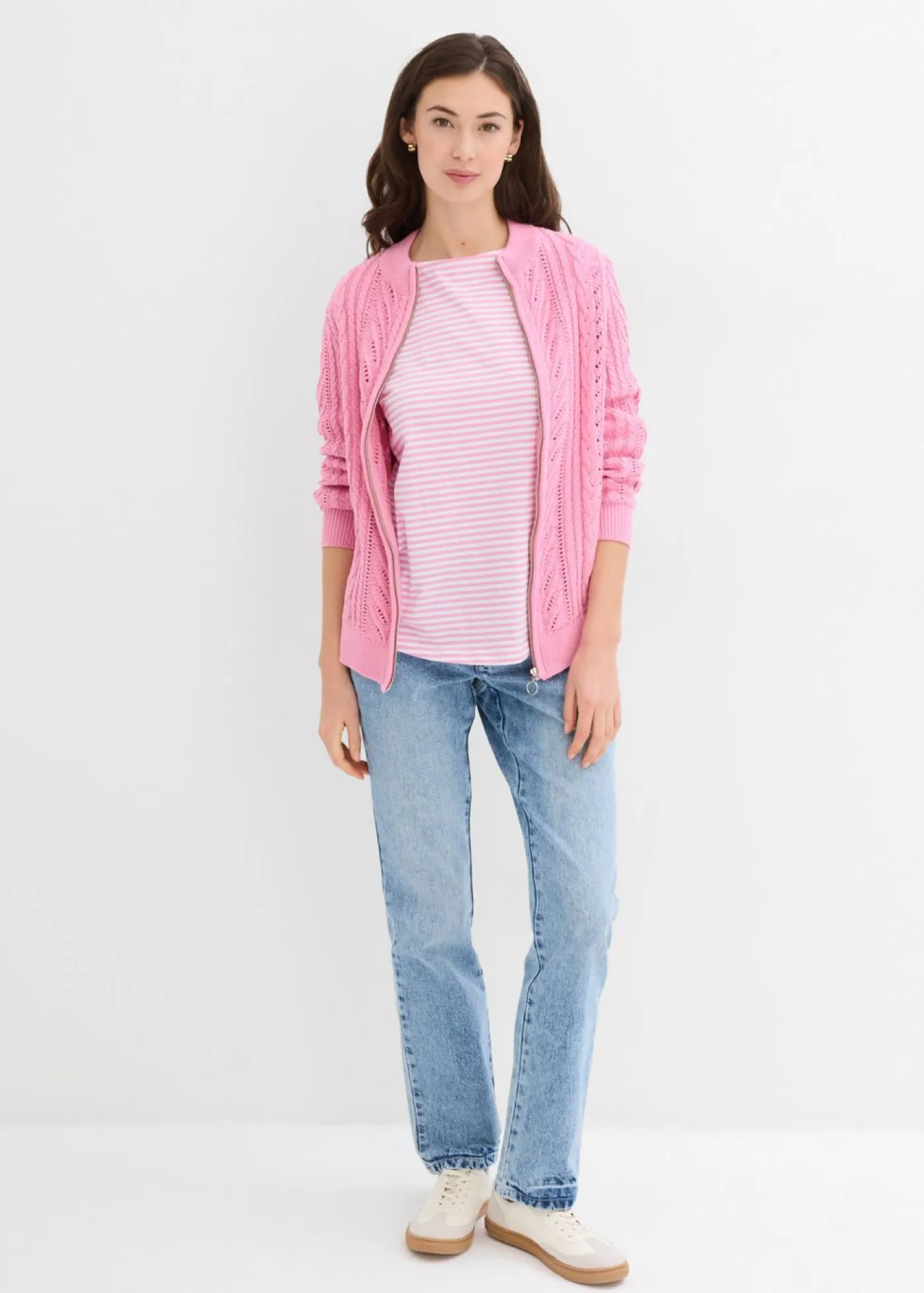 Mujer bonprix bonprix Camiseta de manga larga de algodón puro