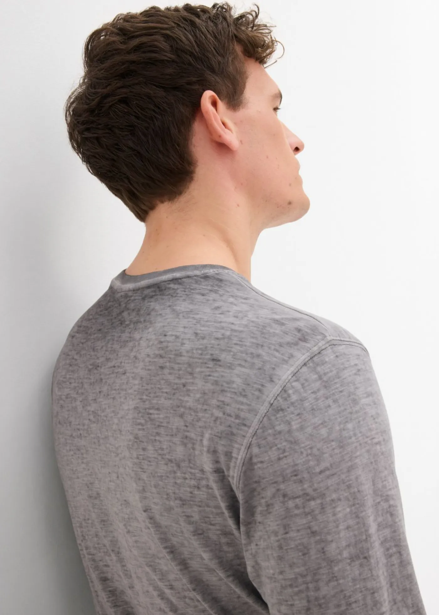 bonprix bonprix Camisetas Y Polos>Camiseta de manga larga de algodón orgánico (2 unidades) índigo+pizarra