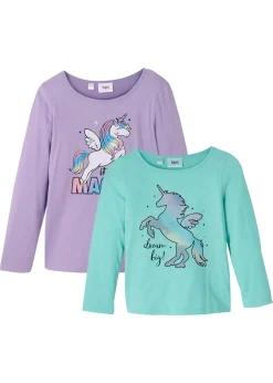 Niños bonprix bonprix Camiseta de manga larga (2 unidades) de algodón orgánico puro