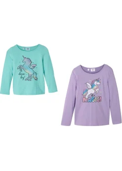Niños bonprix bonprix Camiseta de manga larga (2 unidades) de algodón orgánico puro