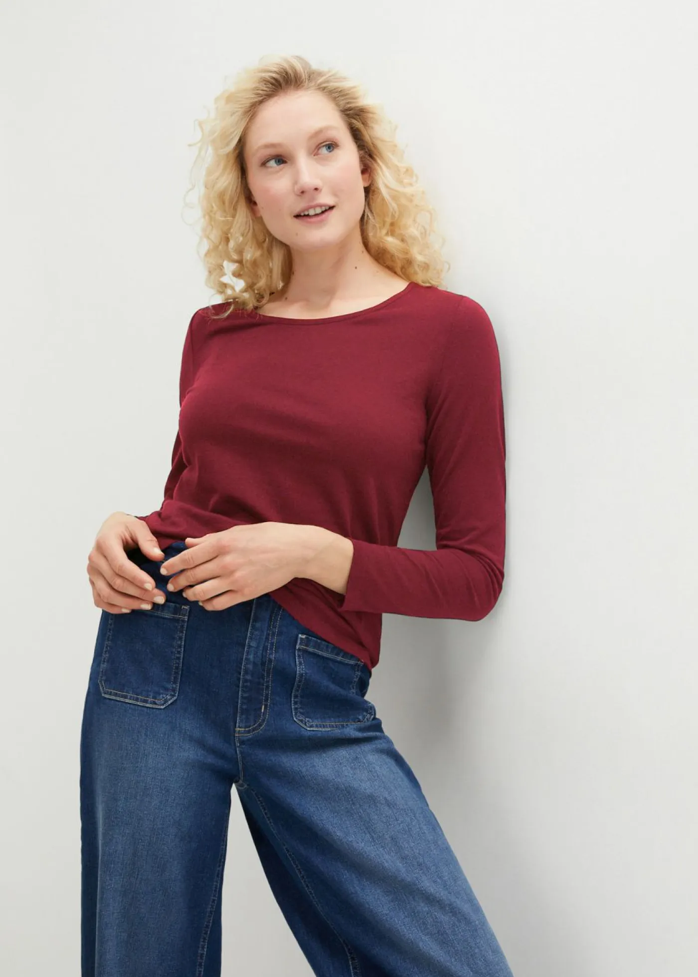 Mujer bonprix bonprix Camiseta de manga larga (2 unidades)