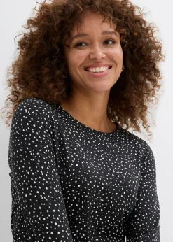 Mujer bonprix bonprix Camiseta de manga larga (2 unidades) de mezcla de algodón y elastano