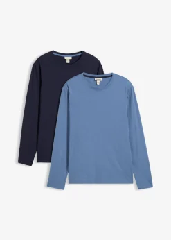 Hombre bonprix bonprix Camiseta de manga larga (2 unidades)