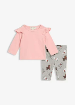 Niños bonprix bonprix Camiseta de manga larga y leggings (2 piezas)