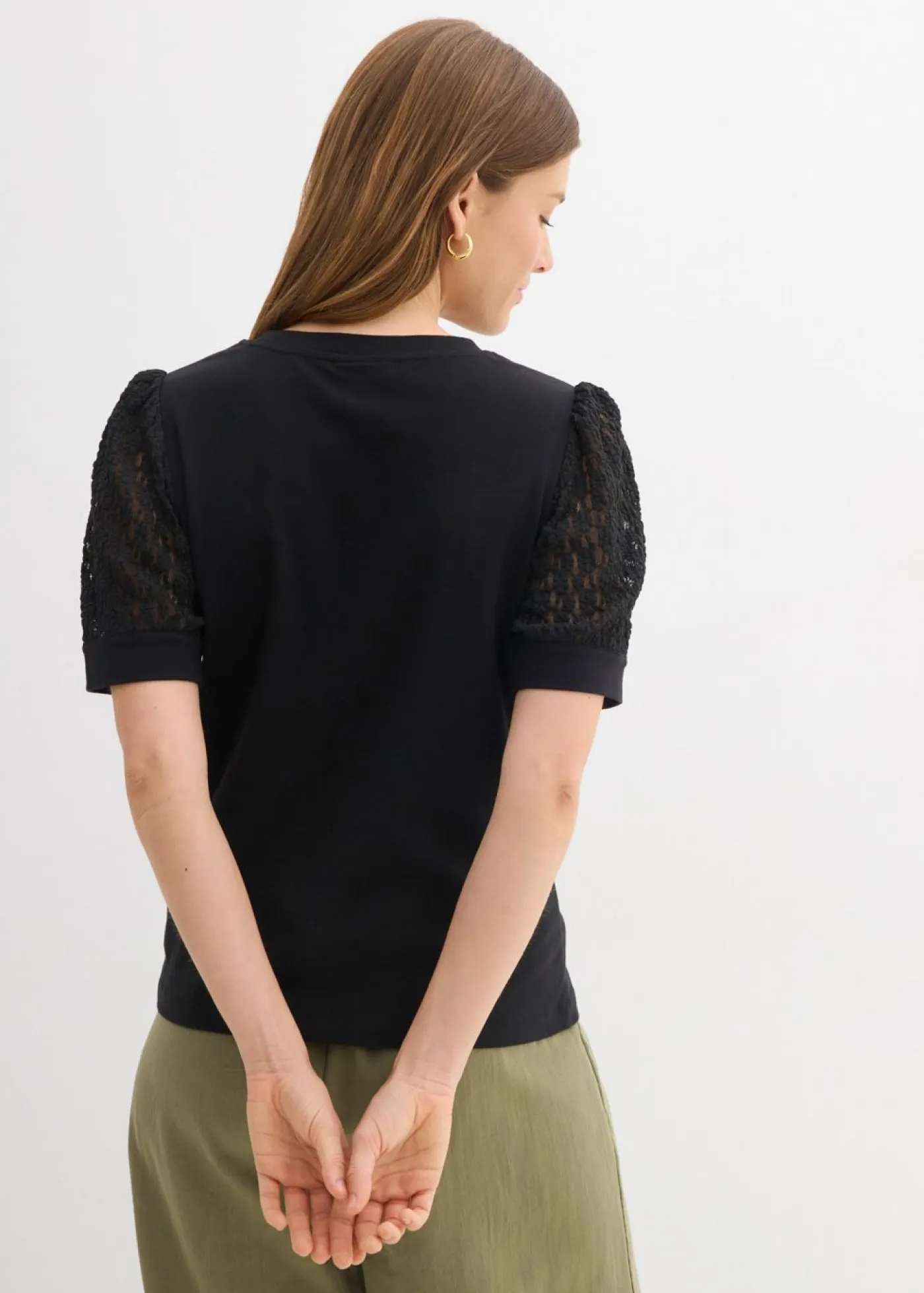 Mujer bonprix bonprix Camiseta de mezcla de algodón