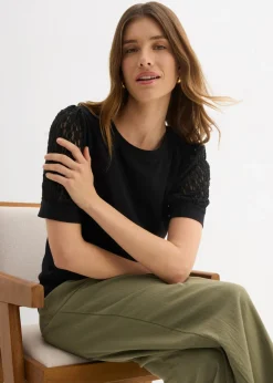 Mujer bonprix bonprix Camiseta de mezcla de algodón