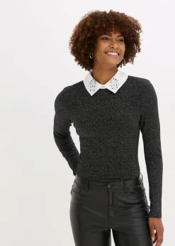 Mujer bonprix bonprix Camiseta de mezcla de algodón