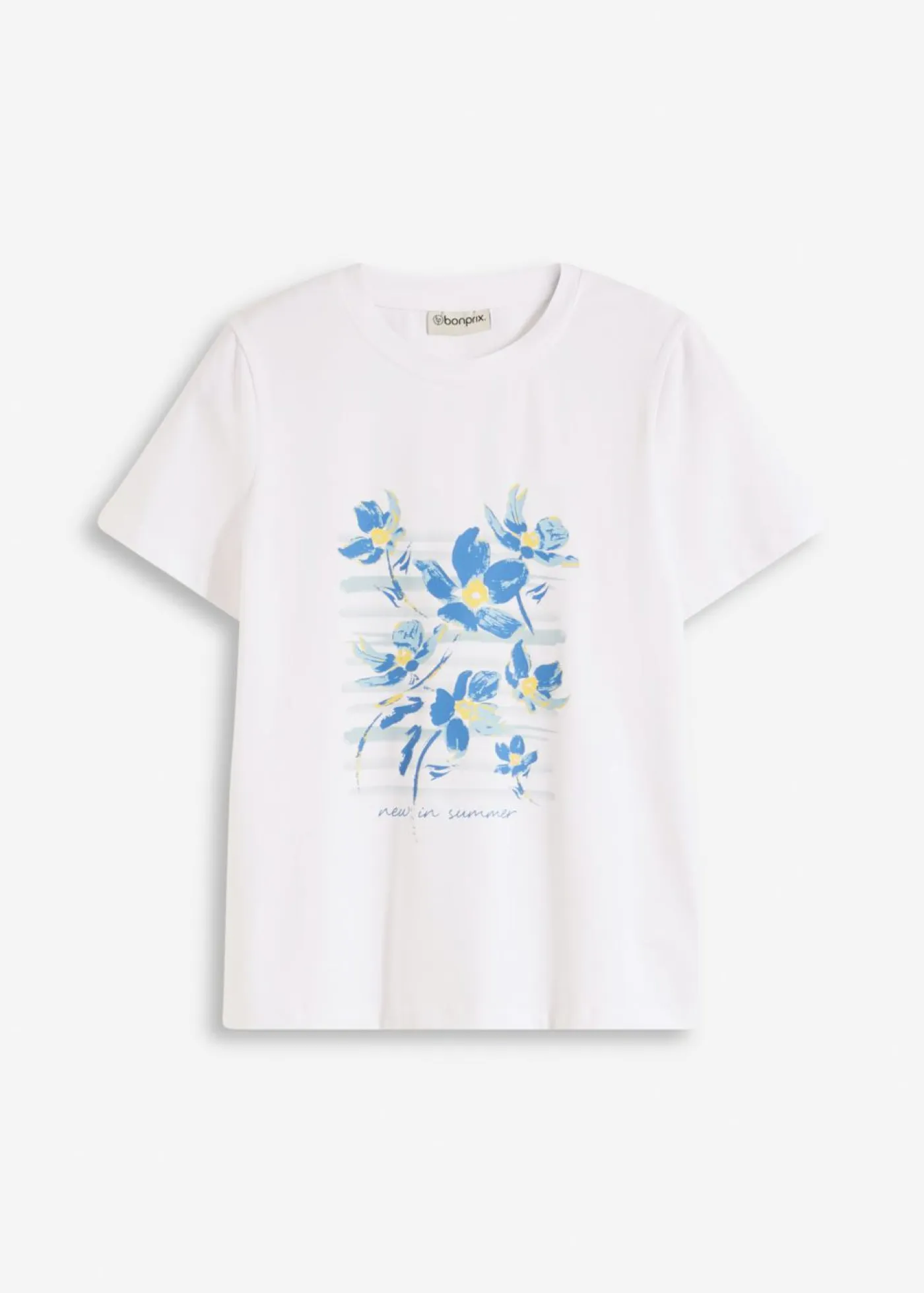 Mujer bonprix bonprix Camiseta de mezcla de algodón elástico