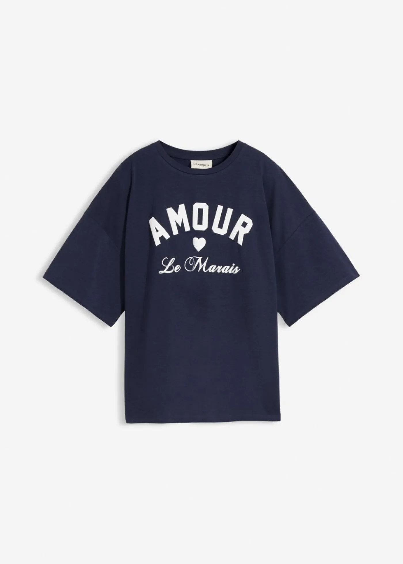 Mujer bonprix bonprix Camiseta de mezcla de algodón elástico