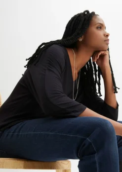 Mujer bonprix bonprix Camiseta de mezcla de viscosa fluida