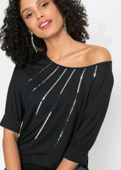 Mujer bonprix bonprix Camiseta de mezcla de viscosa fluida