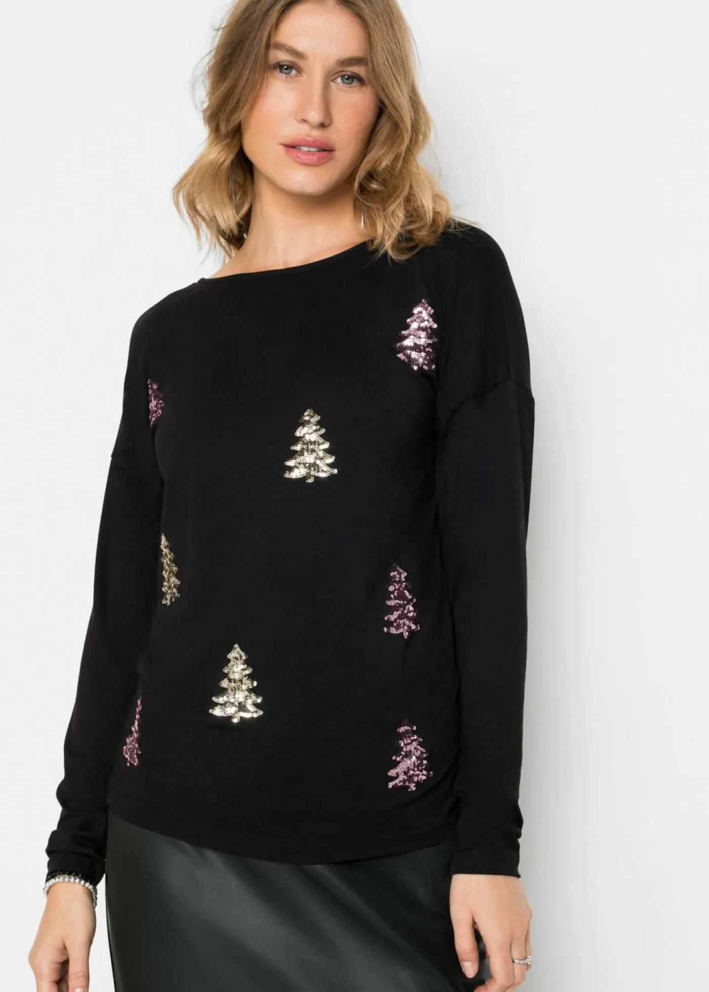 Mujer bonprix bonprix Camiseta de mezcla de viscosa fluida