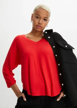 Mujer bonprix bonprix Camiseta de mezcla de viscosa fluida