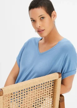 Mujer bonprix bonprix Camiseta de mezcla de viscosa fluida