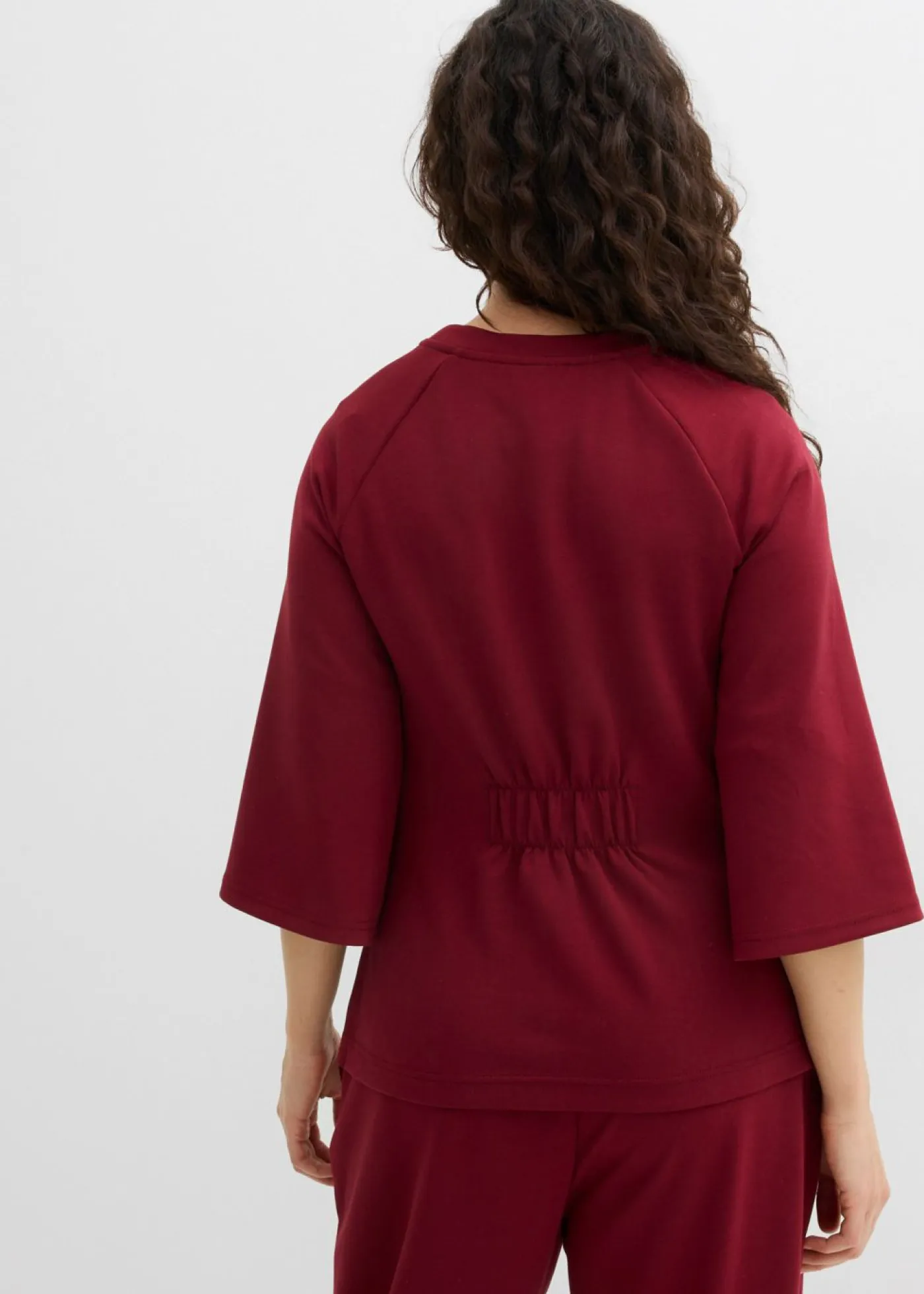 bonprix bonprix Camisetas>Camiseta de neopreno con inserto elástico Rojo rubí