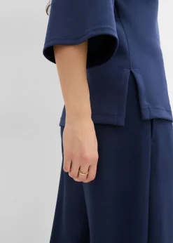 Mujer bonprix bonprix Camiseta de neopreno con inserto elástico