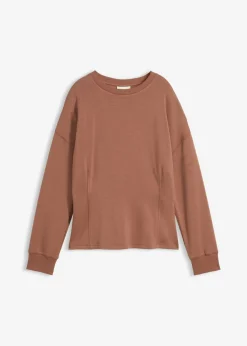 bonprix bonprix Ropa Cómoda|Novedades>Camiseta de neopreno entallada Marrón castaño