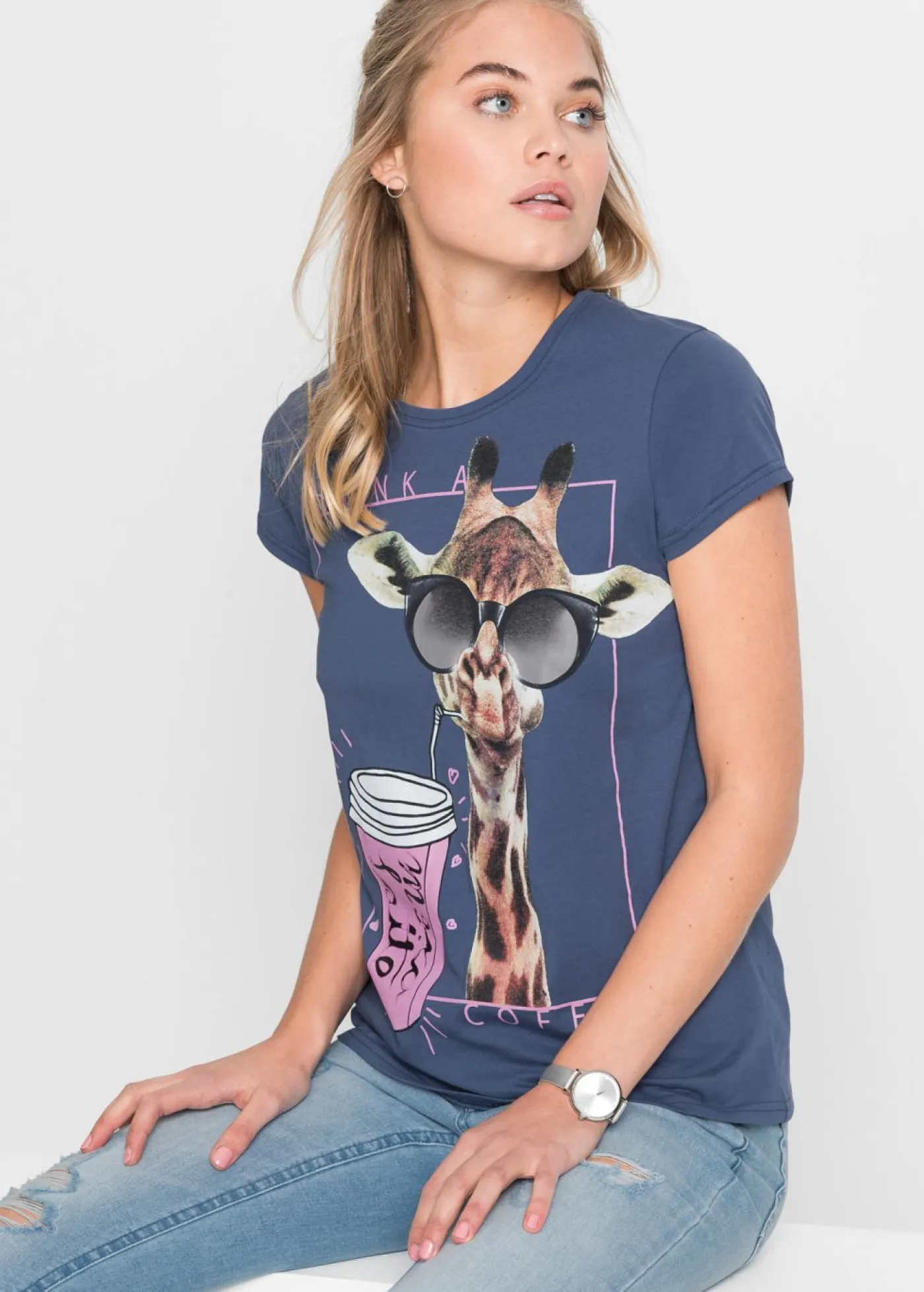 Mujer bonprix bonprix Camiseta de puro algodón