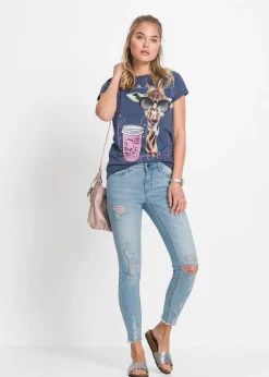 Mujer bonprix bonprix Camiseta de puro algodón