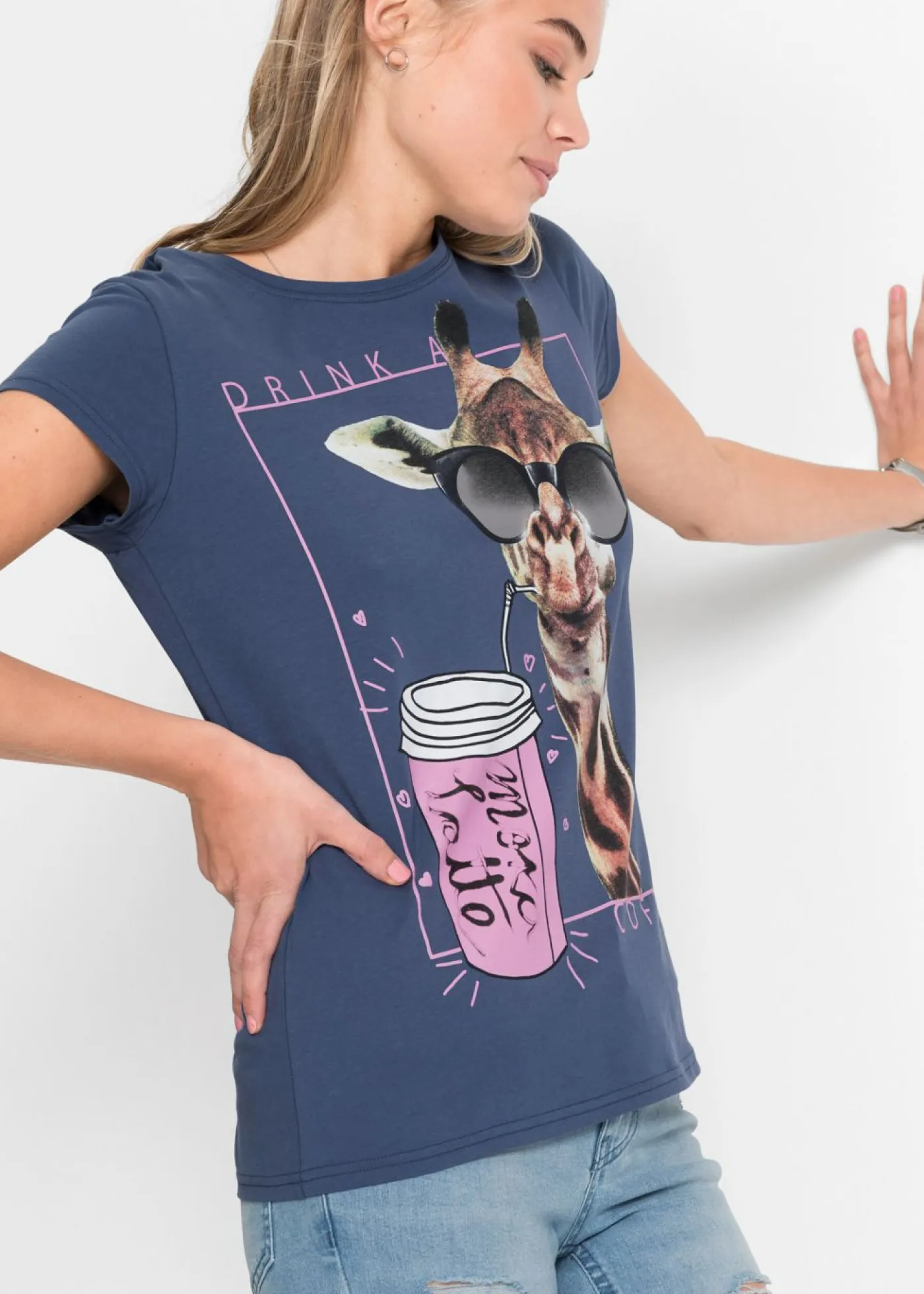 Mujer bonprix bonprix Camiseta de puro algodón