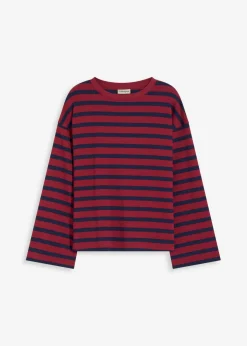 Mujer bonprix bonprix Camiseta de rayas de algodón orgánico puro