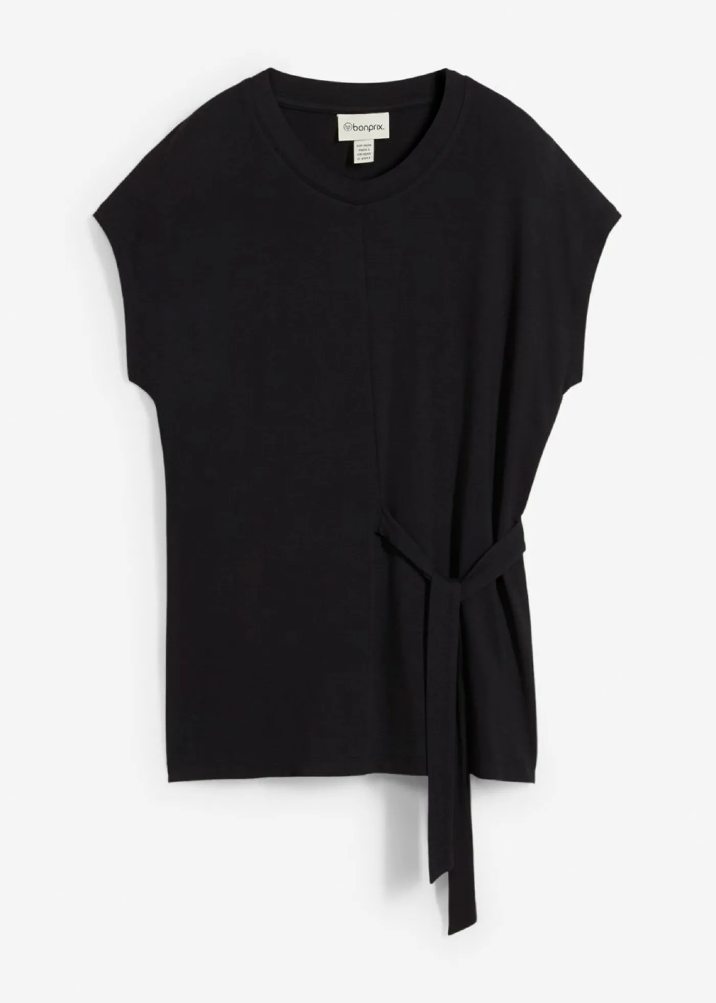 bonprix bonprix Camisetas>Camiseta de suave mezcla de viscosa Negro