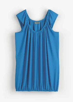 bonprix bonprix Camisetas>Camiseta de suave mezcla de viscosa azul glaciar