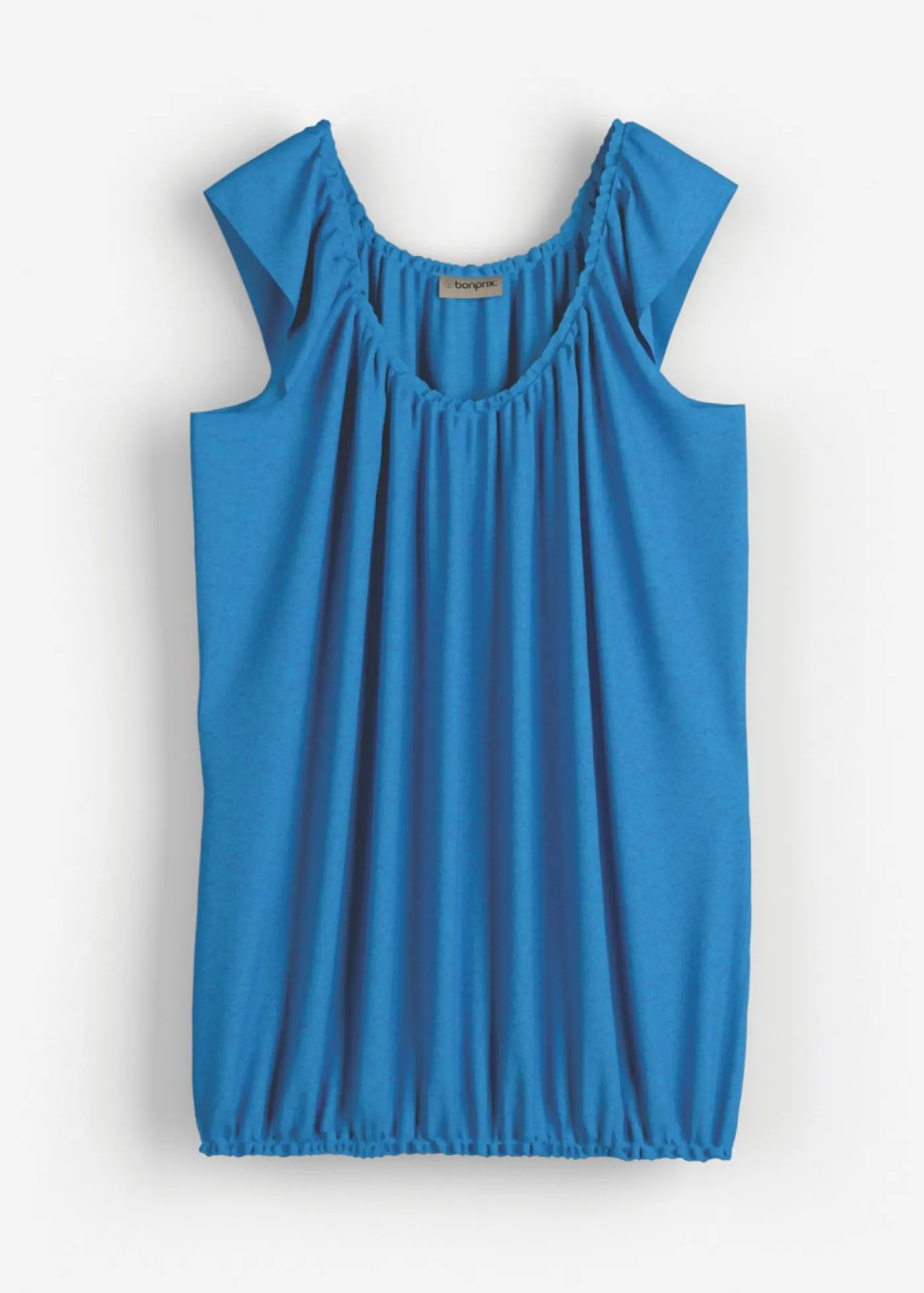 bonprix bonprix Camisetas>Camiseta de suave mezcla de viscosa azul glaciar