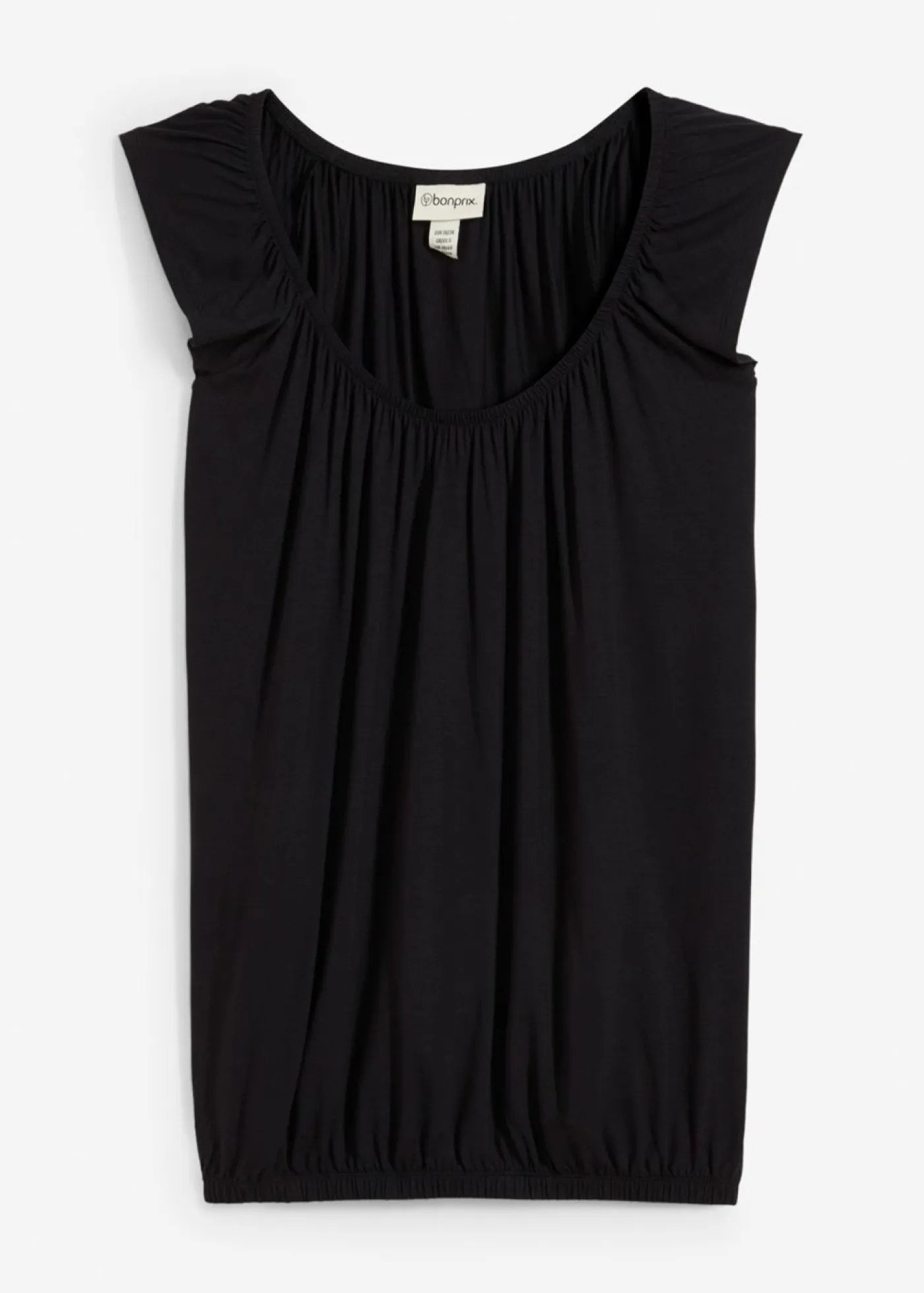 bonprix bonprix Camisetas>Camiseta de suave mezcla de viscosa Negro