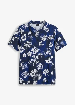 bonprix bonprix Camisetas Y Polos>Camiseta de tipo polo azul marino con flores