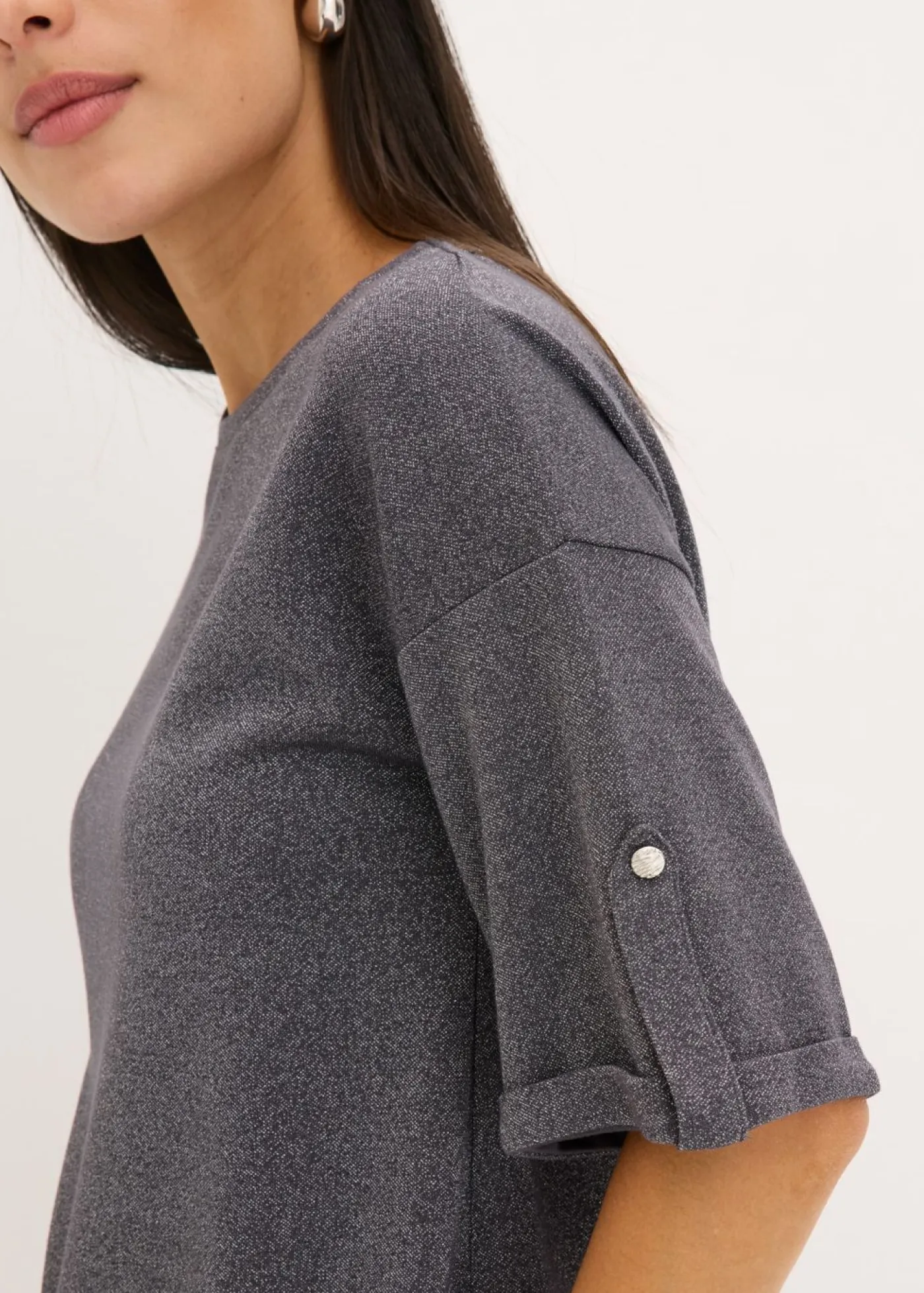 Mujer bonprix bonprix Camiseta de viscosa con estampado brillante