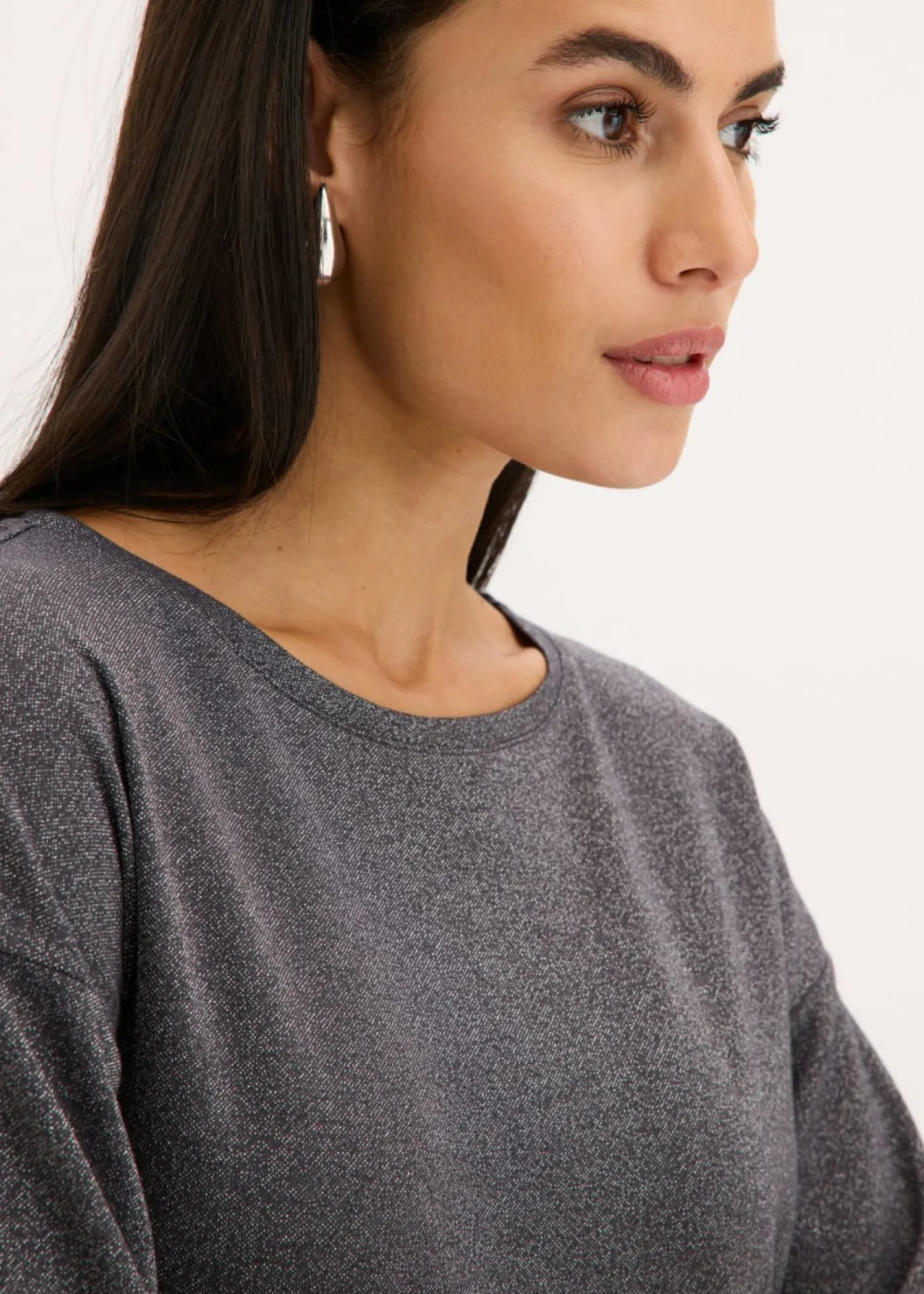 Mujer bonprix bonprix Camiseta de viscosa con estampado brillante