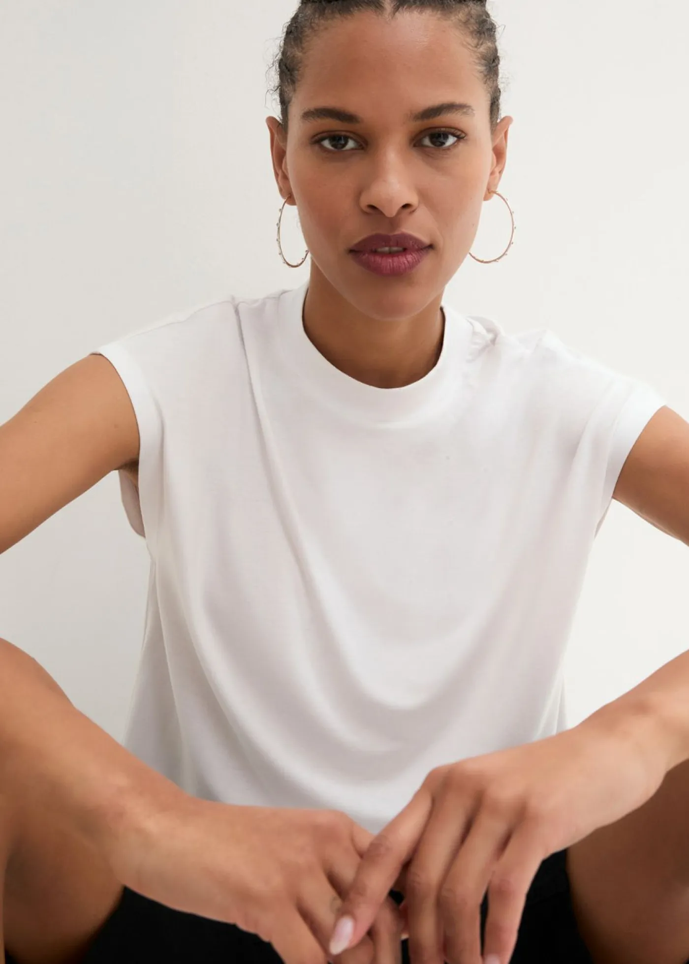 bonprix bonprix Básicos|Camisetas>Camiseta de viscosa suave Blanco