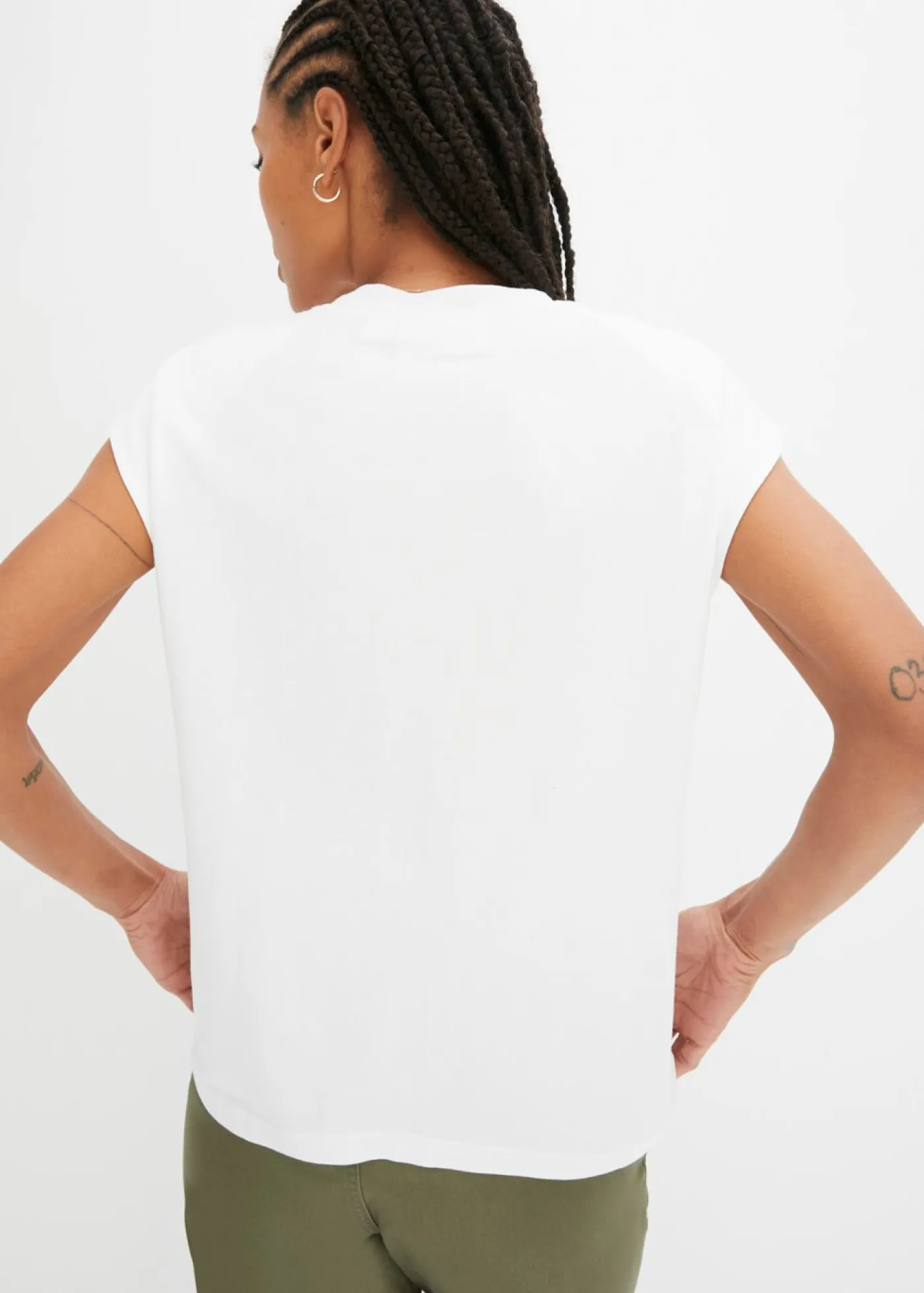 bonprix bonprix Básicos|Camisetas>Camiseta de viscosa suave Blanco