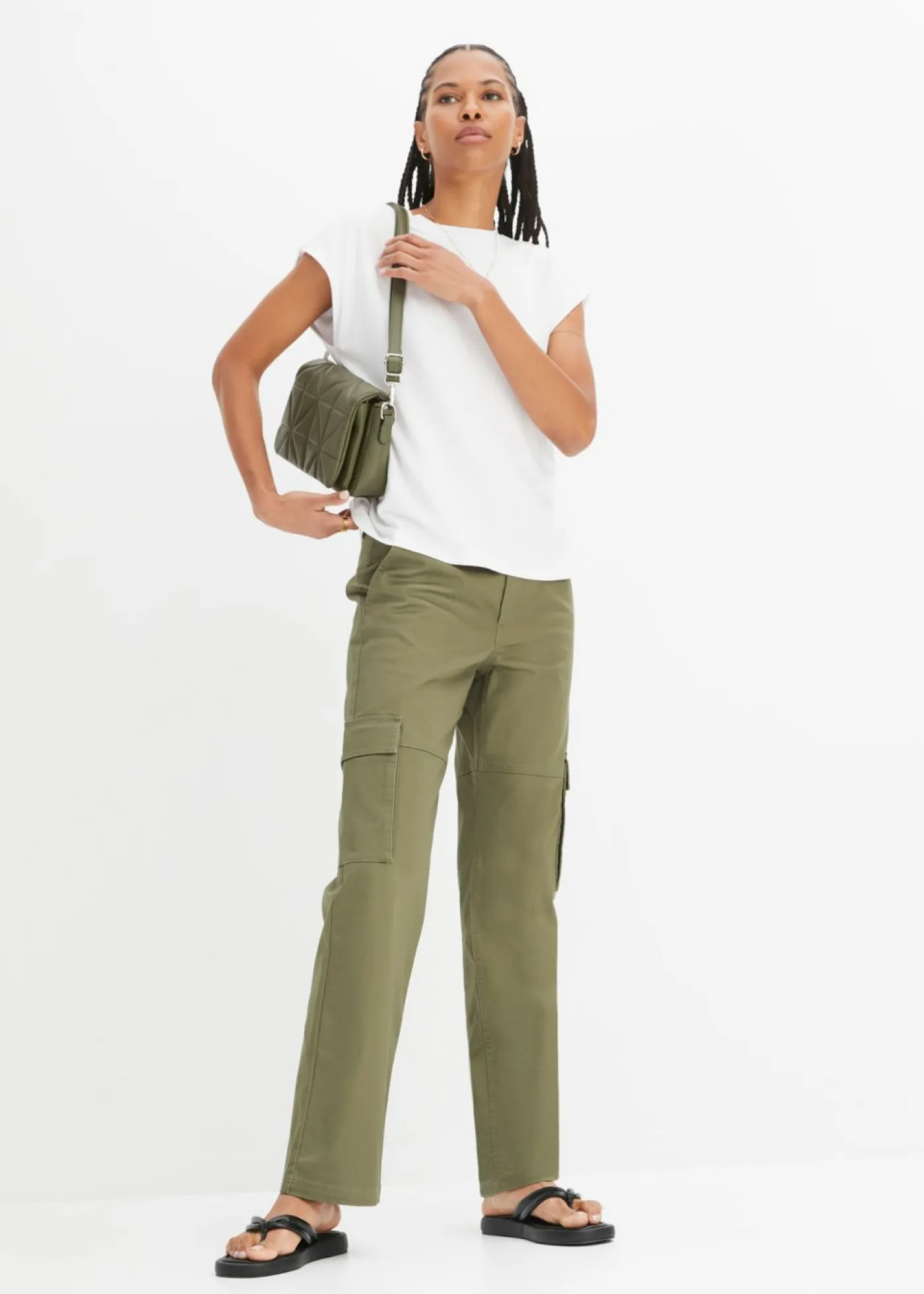 bonprix bonprix Básicos|Camisetas>Camiseta de viscosa suave Blanco