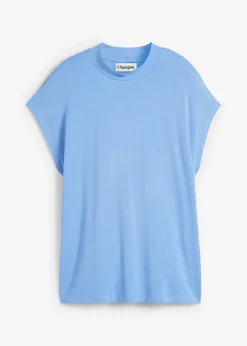 bonprix bonprix Básicos|Camisetas>Camiseta de viscosa suave azul provenzal