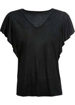 bonprix bonprix Camisetas|Novedades>Camiseta de viscosa suave Negro