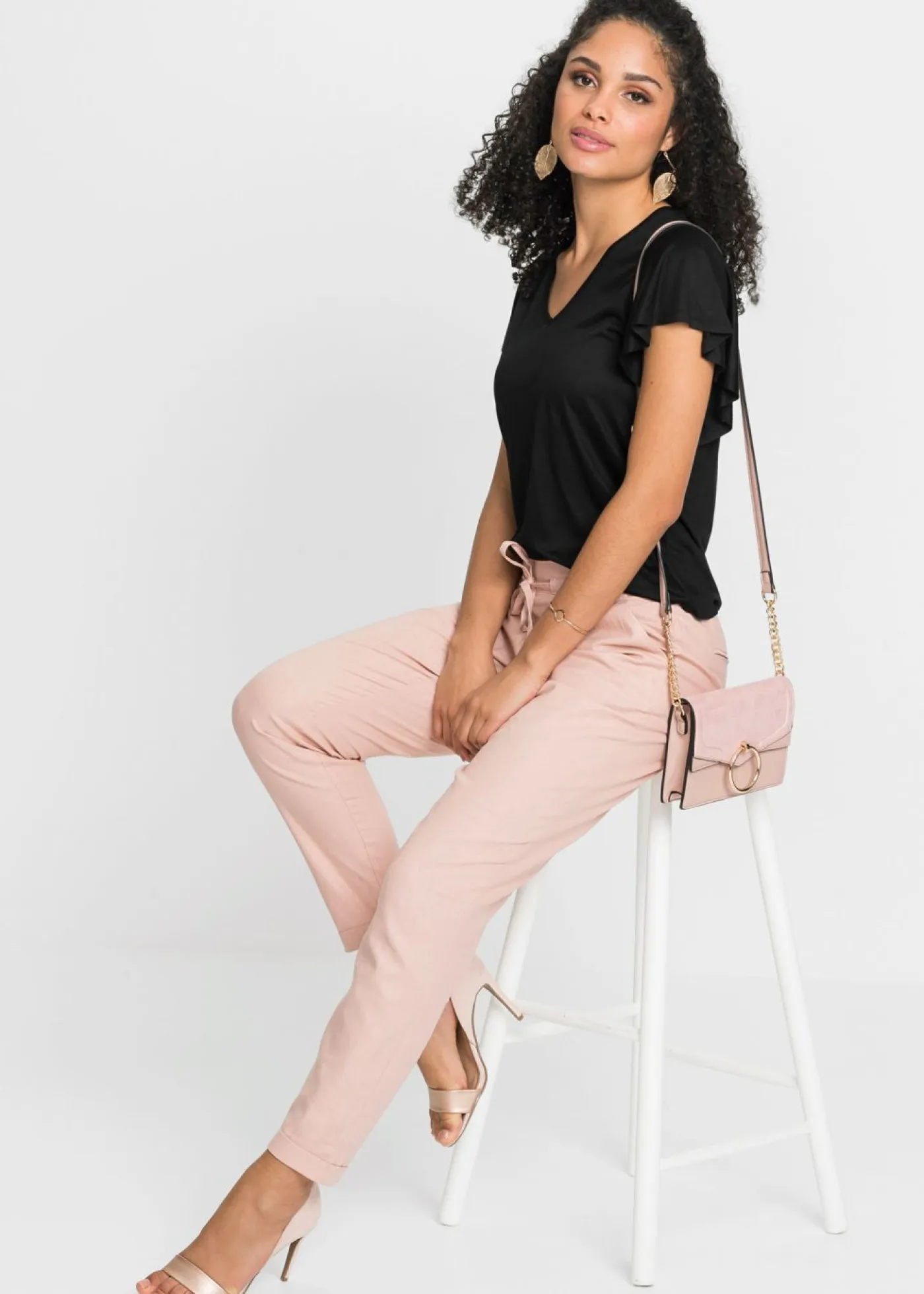 bonprix bonprix Camisetas|Novedades>Camiseta de viscosa suave Negro