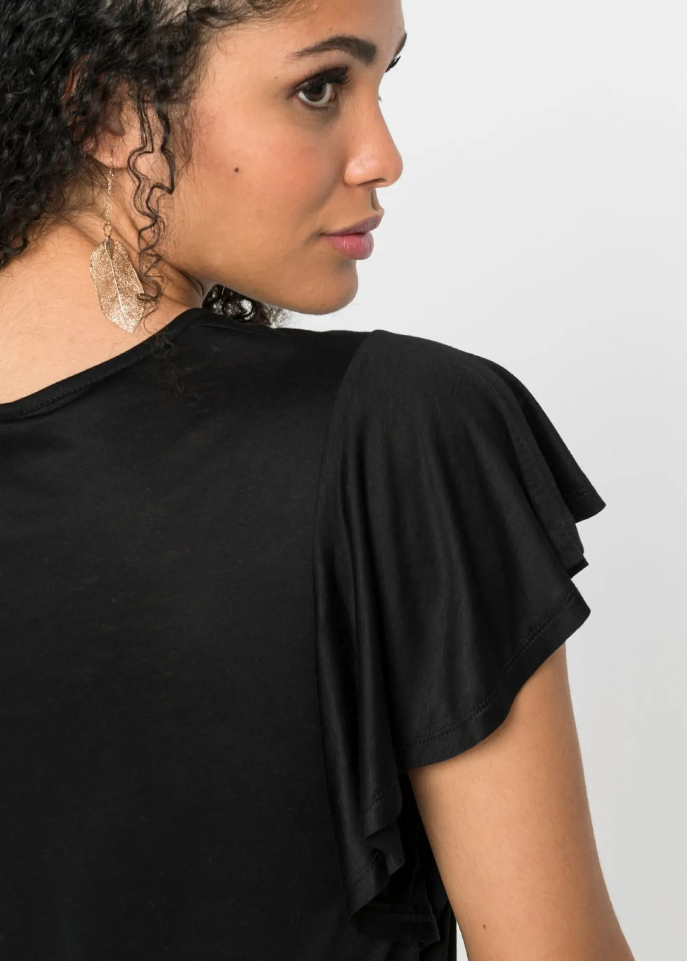 bonprix bonprix Camisetas|Novedades>Camiseta de viscosa suave Negro