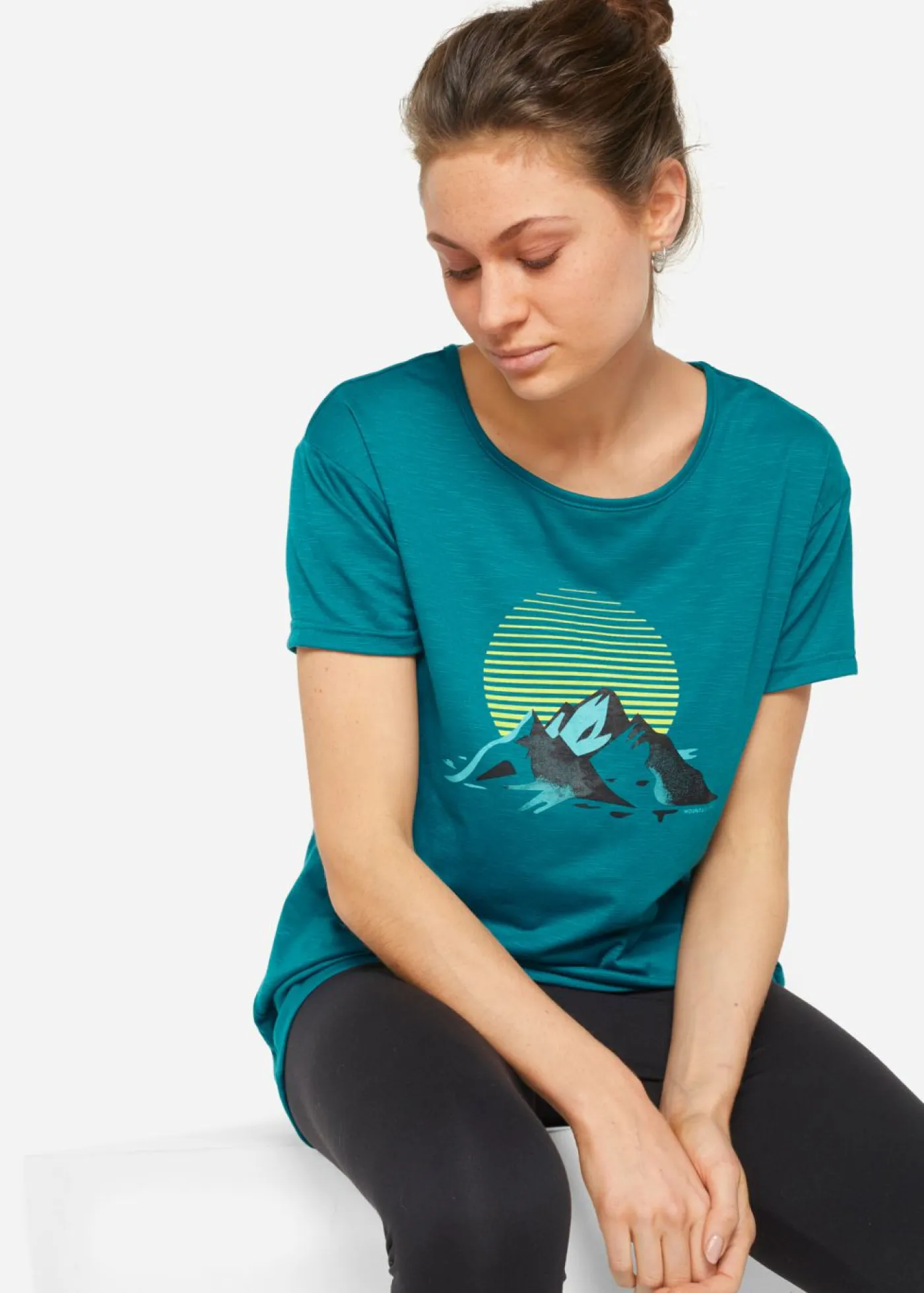 bonprix bonprix Ropa Para El Aire Libre|Ropa Deportiva>Camiseta deportiva de material de secado rápido (2 unidades) turquesa profundo+negro