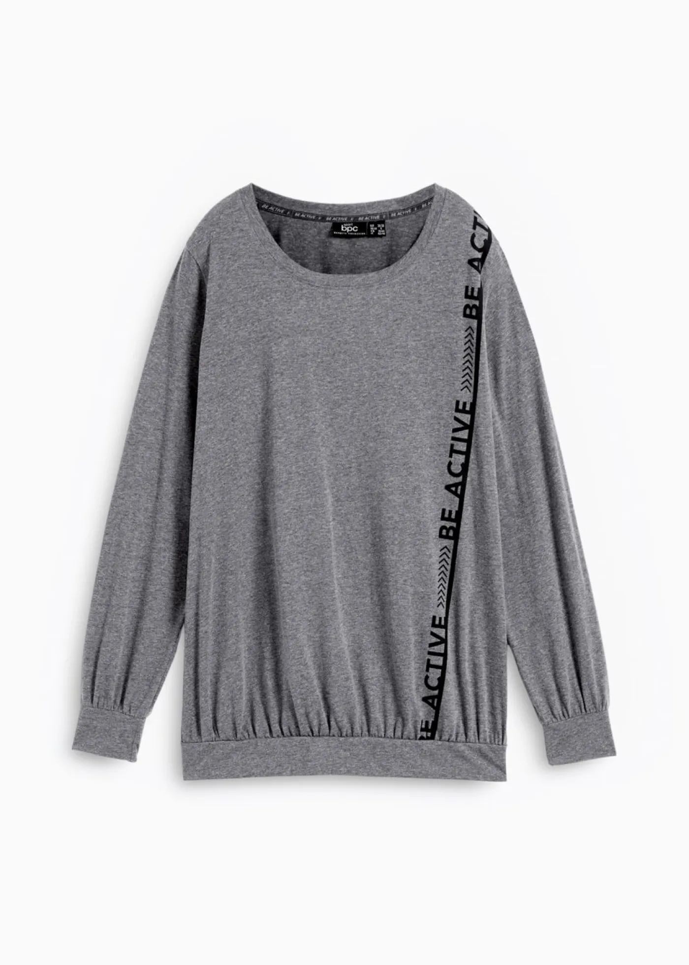 bonprix bonprix Camisetas>Camiseta deportiva holgada Gris jaspeado