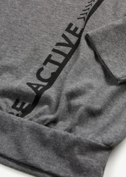 bonprix bonprix Camisetas>Camiseta deportiva holgada Gris jaspeado